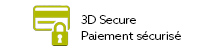 Réglements par cartes bancaires sécurisés par le système 3D Secure