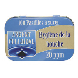 Hygiène de la bouche - 100 pastilles à l'argent colloÏdal 